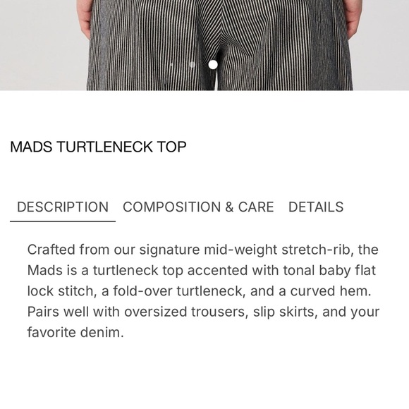 The Line by K Mads Beige Turtleneck Long Sleeve Top - Picture 6 of 7